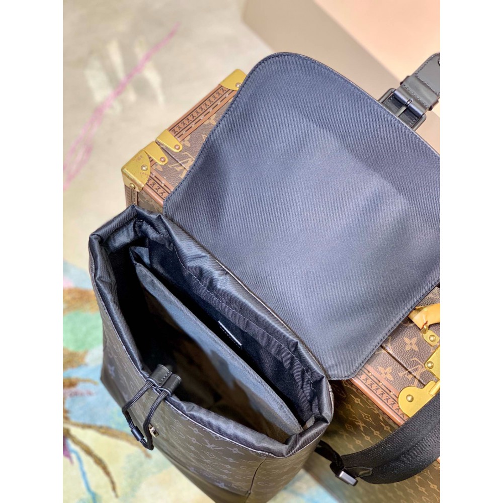 LOUIS VUITTON Saumur Backpack M45913 Monogram Eclipse 27.0 x 42.0 x 13.0 