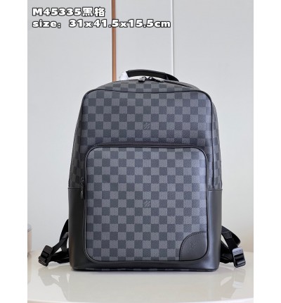 LV M45335 Dean dameir Macassar backpack 31x41.5x15.5cm