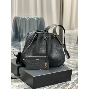 Ysl PARIS VII LARGE FLAT HOBO BAG IN CROCO LEATHER 44 X 33 X 2 CM Bags