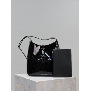 Ysl le 5a7 23×22×8.5cm black in pattent leather Bags