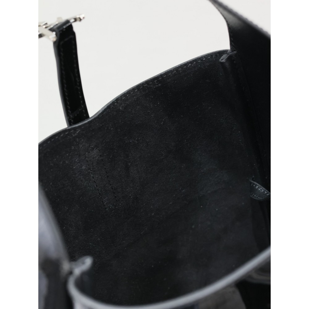 Ysl le 5a7 23×22×8.5cm black in pattent leather Bags