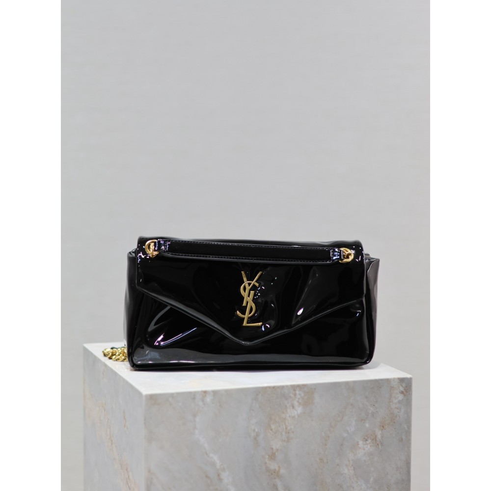 Ysl CALYPSO IN PATENT LEATHER 26 X 14 X 7 CM Bags