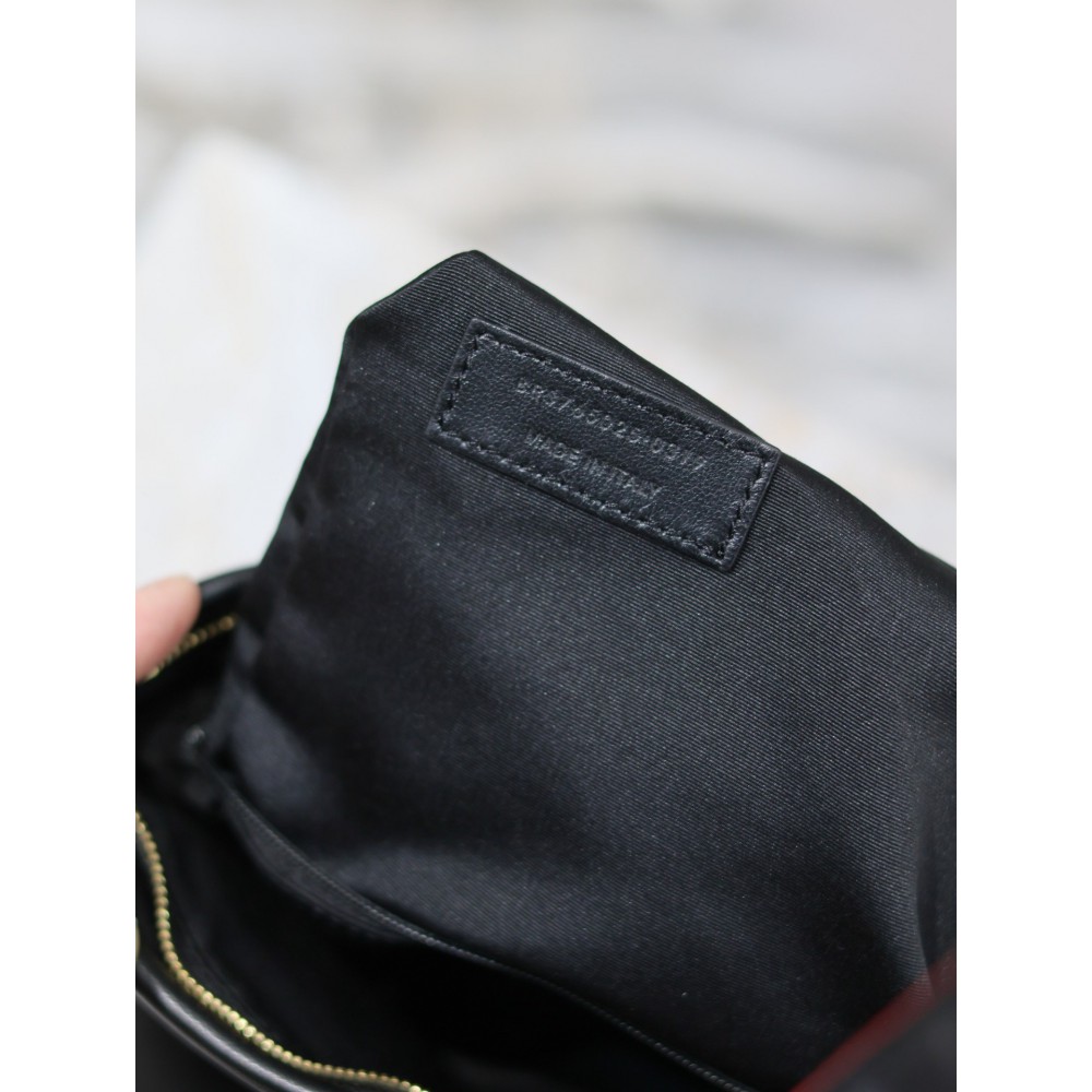 Ysl CALYPSO SMALL POUCH IN LAMBSKIN 23x16cm 