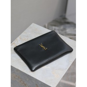 Ysl CALYPSO SMALL POUCH IN LAMBSKIN 23x16cm 