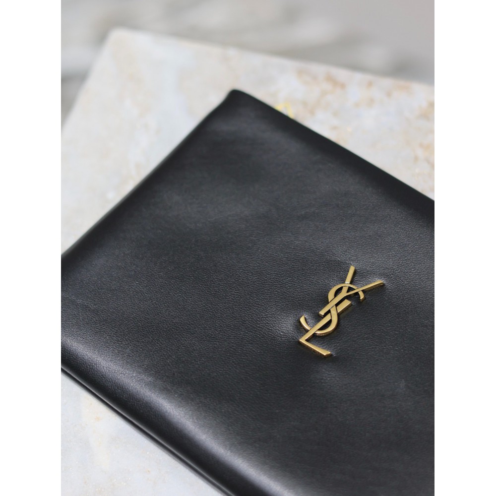 Ysl CALYPSO SMALL POUCH IN LAMBSKIN 23x16cm 