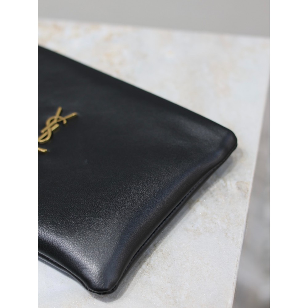 Ysl CALYPSO SMALL POUCH IN LAMBSKIN 23x16cm 