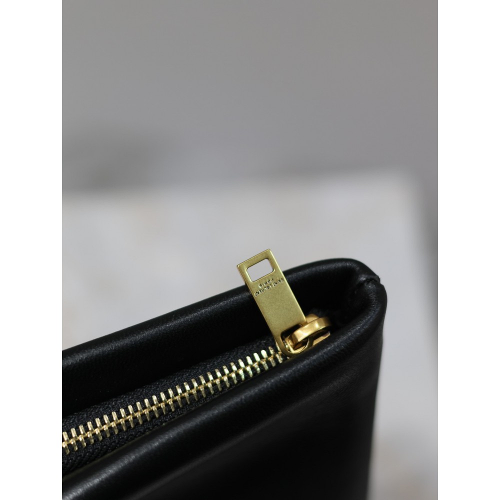 Ysl CALYPSO SMALL POUCH IN LAMBSKIN 23x16cm 