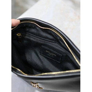 Ysl CALYPSO SMALL POUCH IN LAMBSKIN 23x16cm 