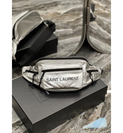 Ysl belt bag 24×16cm silver