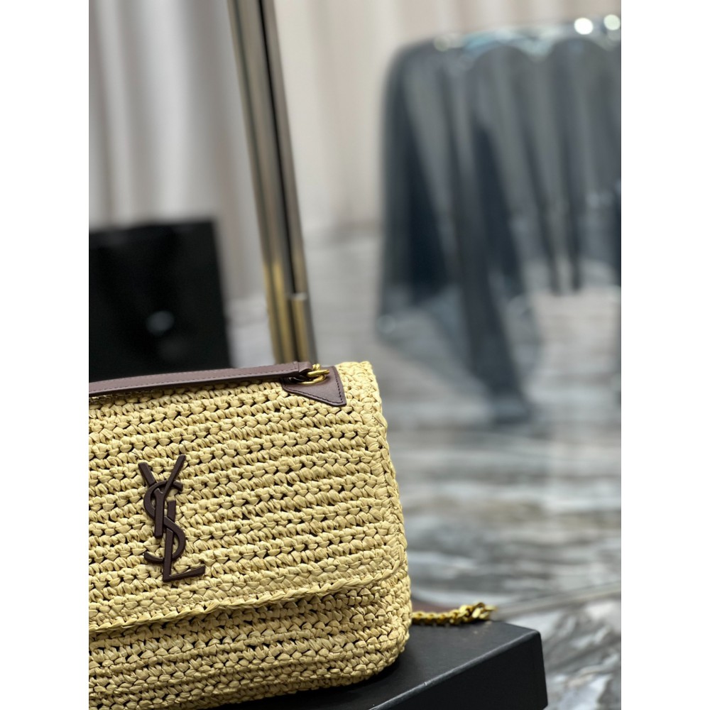 Ysl niki raffia bag 28x20.5cm Bags