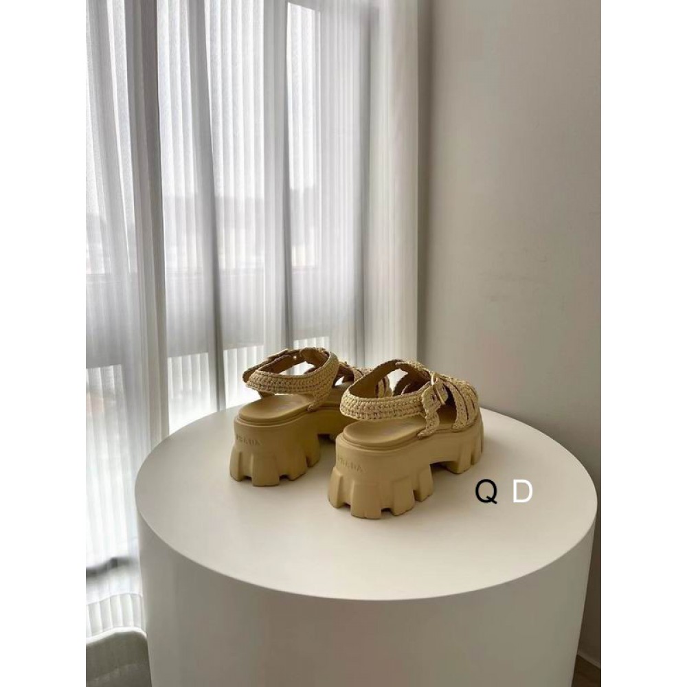 Prada raffia sandals 36-42 beige Shoes