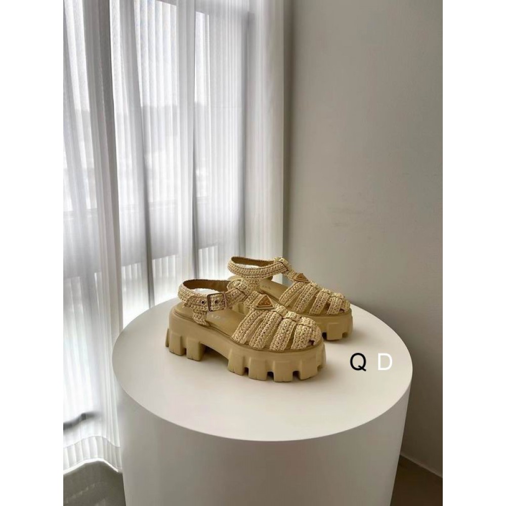 Prada raffia sandals 36-42 beige Shoes