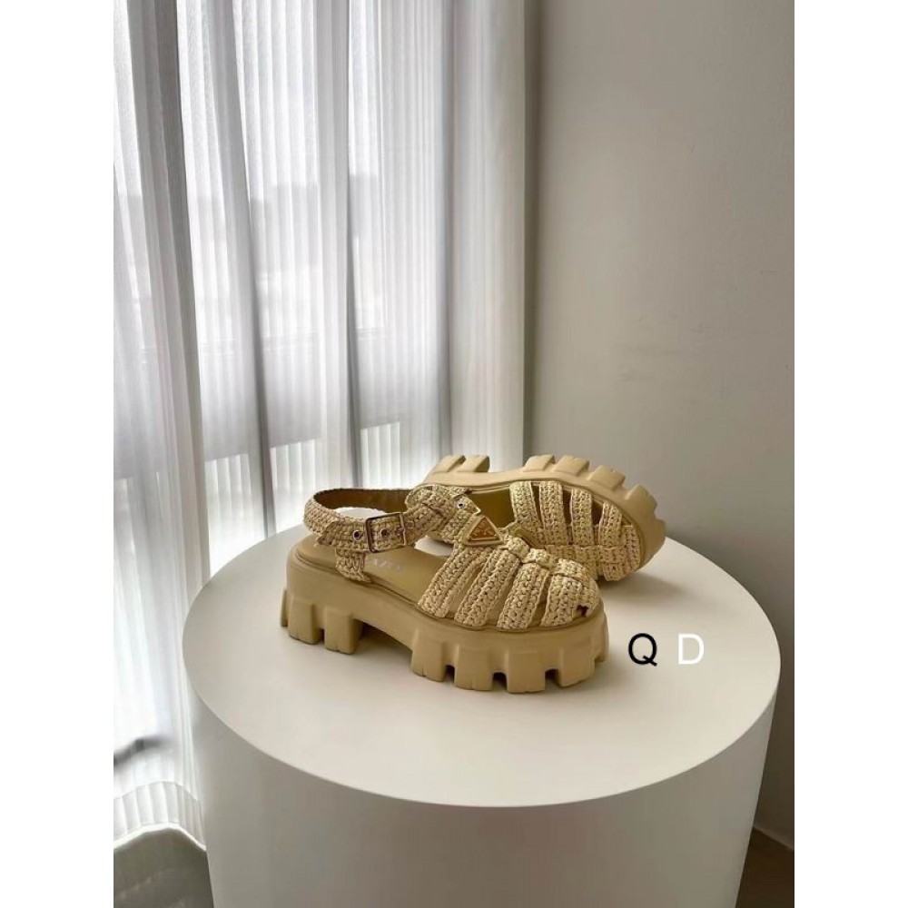 Prada raffia sandals 36-42 beige Shoes