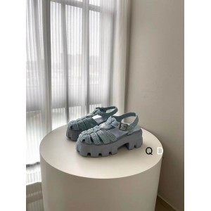Prada raffia sandals 36-42 blue light Shoes