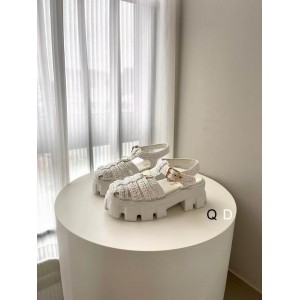 Prada raffia sandals 36-42 white Shoes