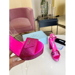 Prada high heel 13cm crystals fuschia 36-42 Shoes