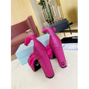 Prada high heel 13cm crystals fuschia 36-42 Shoes