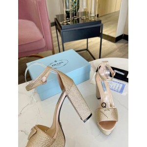 Prada high heel 13cm crystals beige 36-42 Shoes