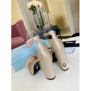 Prada high heel 13cm crystals beige 36-42 Shoes