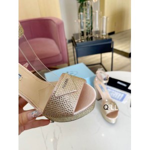 Prada high heel 13cm crystals beige 36-42 Shoes