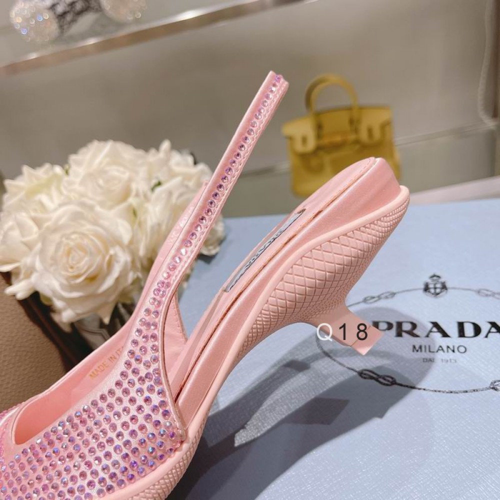 Prada slingback pumps 3cm cystals Shoes