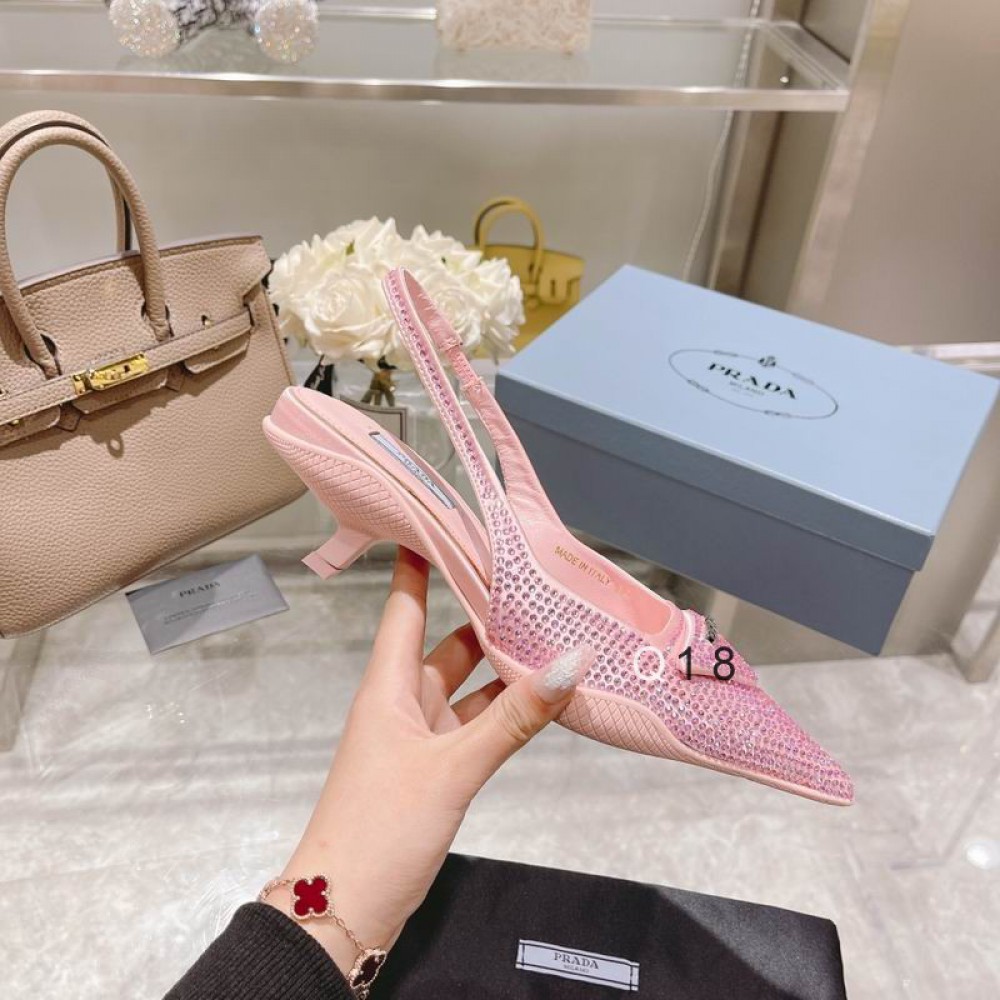 Prada slingback pumps 3cm cystals Shoes