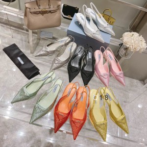Prada slingback pumps 3cm cystals Shoes