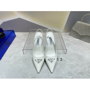 Prada patent leather slingback pumps 7.5cm white 36-41 Shoes