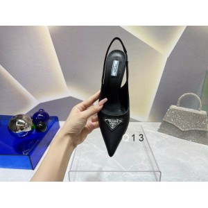 Prada leather slingback pumps 7.5cm black 36-41 Shoes