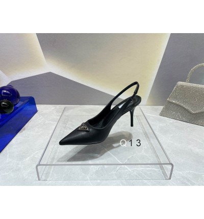 Prada leather slingback pumps 7.5cm black 36-41