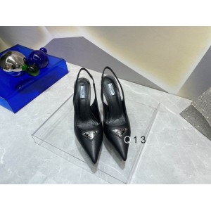 Prada leather slingback pumps 7.5cm black 36-41 Shoes