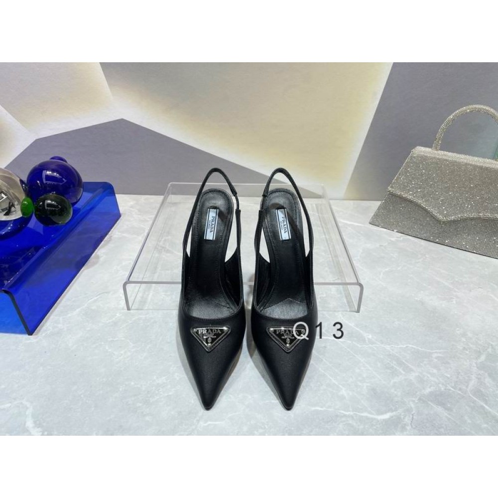 Prada leather slingback pumps 7.5cm black 36-41 Shoes