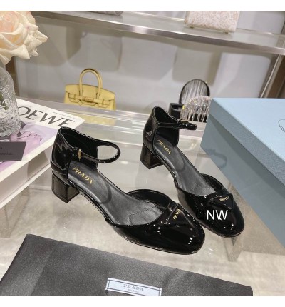 Prada Patent leather pumps ballerinas 3.5cm black 36-42