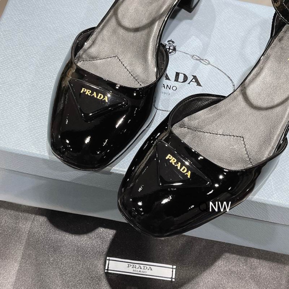 Prada Patent leather pumps ballerinas 3.5cm black 36-42 Shoes