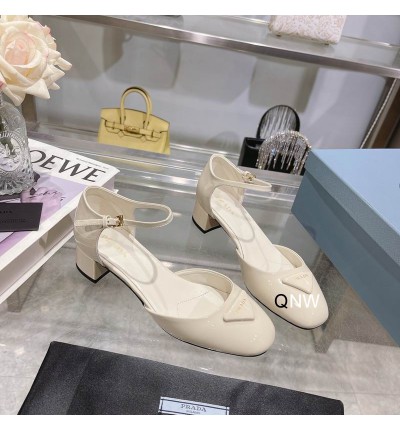 Prada Patent leather pumps ballerinas 3.5cm white 36-42