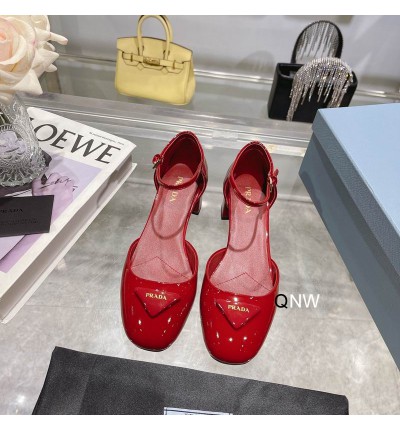 Prada Patent leather pumps ballerinas 3.5cm red 36-42