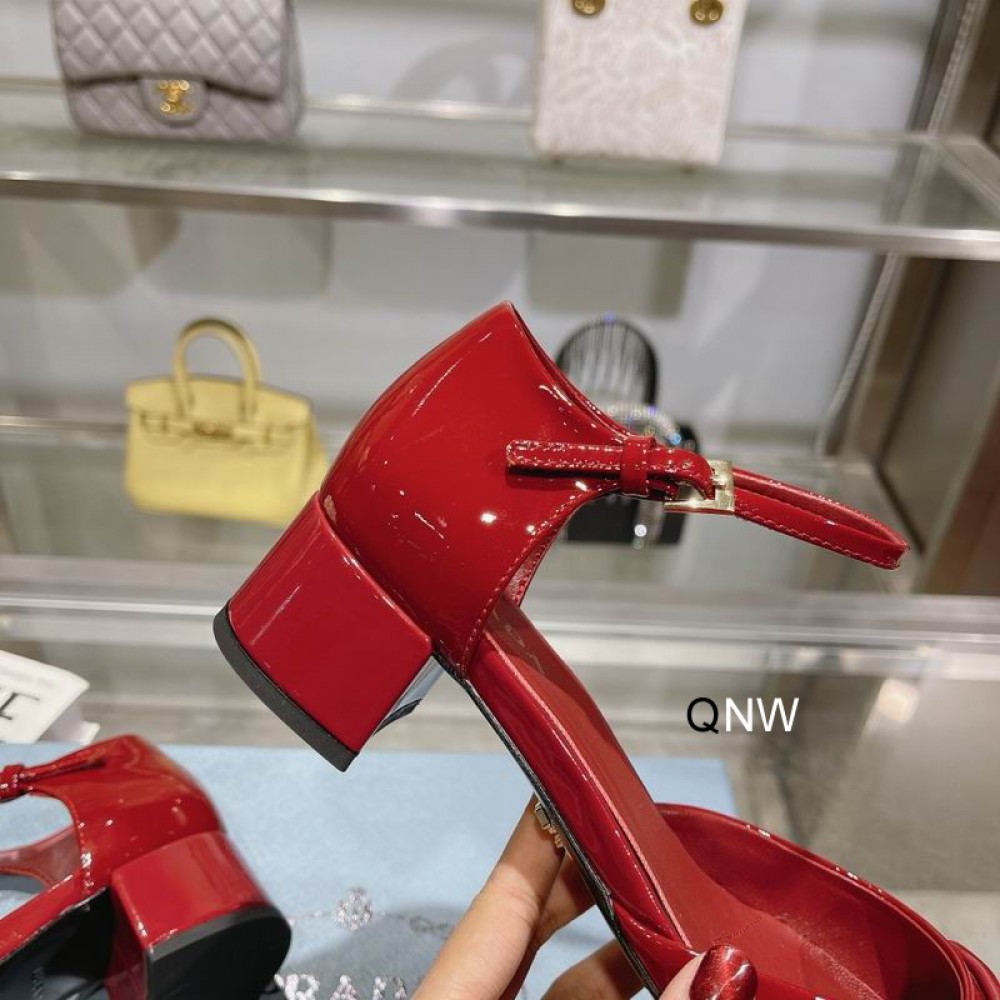 Prada Patent leather pumps ballerinas 3.5cm red 36-42 Shoes