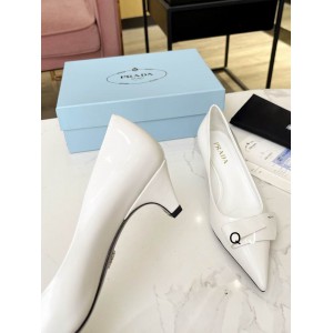 Prada Brushed leather slingback pumps 36-42 4.5cm white Shoes