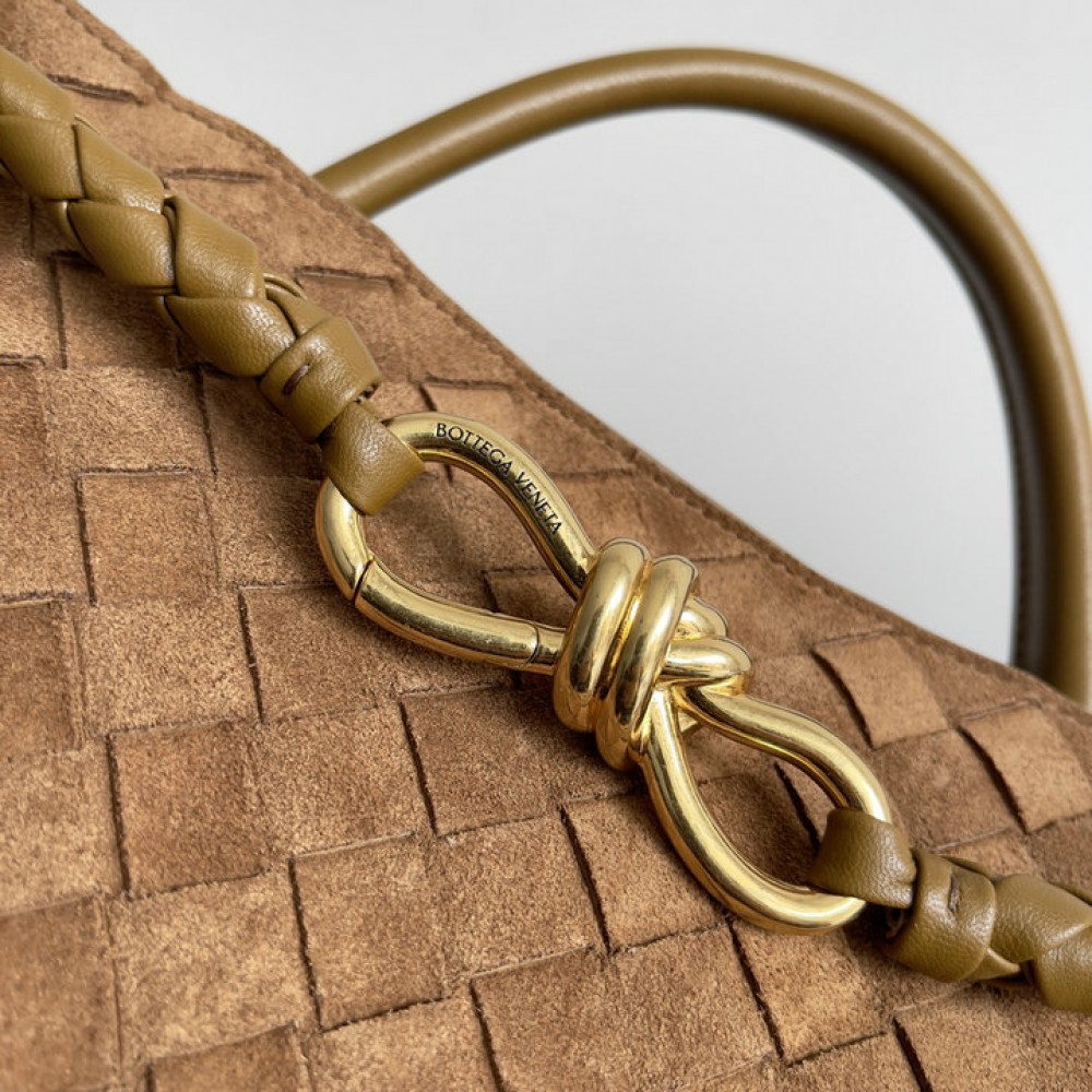 Bottega veneta andiamo medium Andiamo 32x25cm Acorn suede Bags
