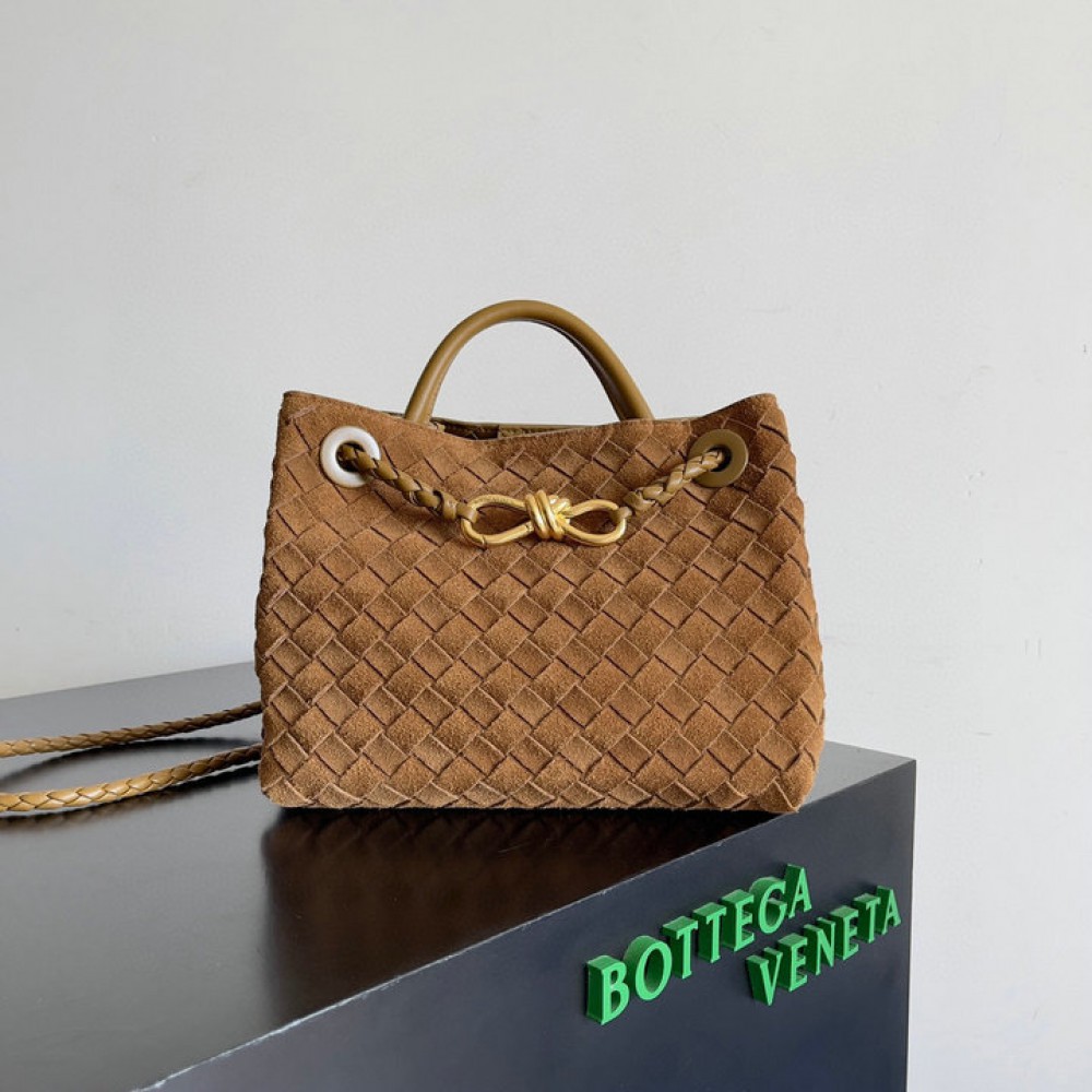Bottega veneta andiamo small Andiamo 25x20cm Acorn suede Bags
