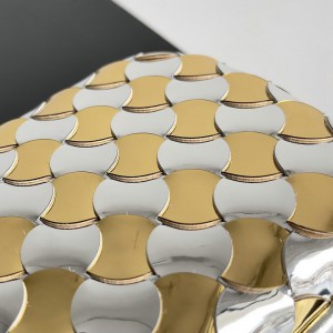 Bottega venetta knot 19x11.5cm silver gold 