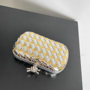 Bottega venetta knot 19x11.5cm silver gold 