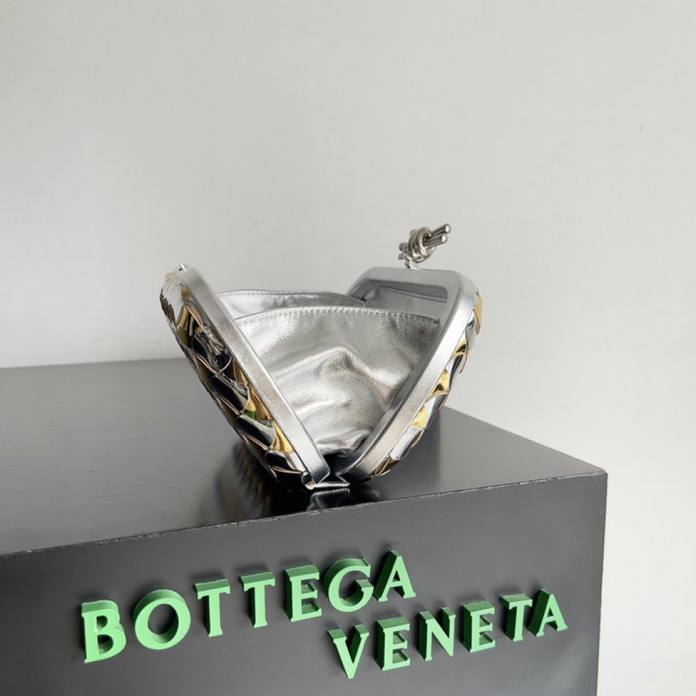 Bottega venetta knot 19x11.5cm silver gold 