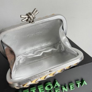 Bottega venetta knot 19x11.5cm silver gold 