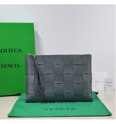 Bottega veneta Large Cassette Pouch 35x25x1cm Thunder