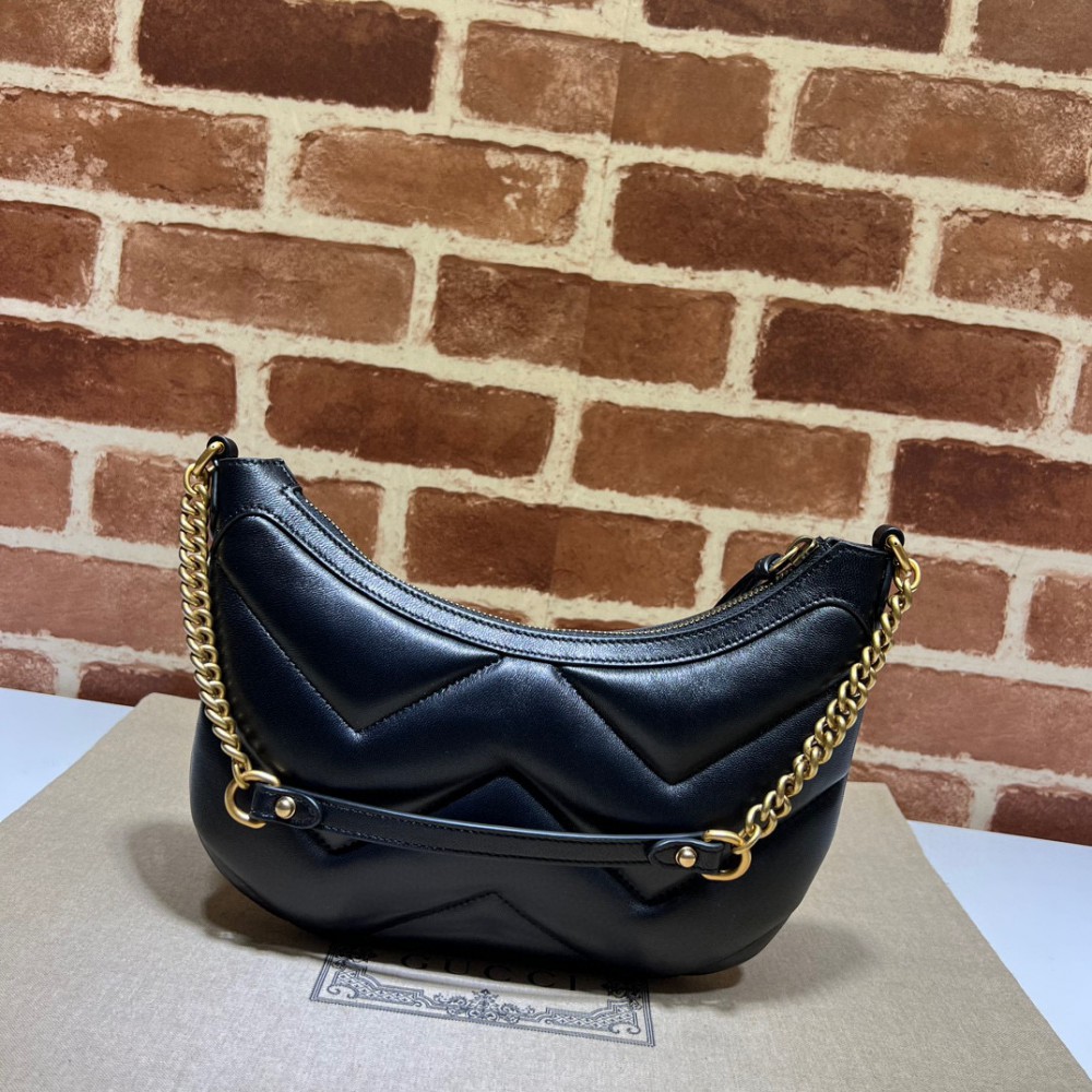 GUCCI MARMONT SMALL SHOULDER BAG 26X17X4CM BLACK Bags