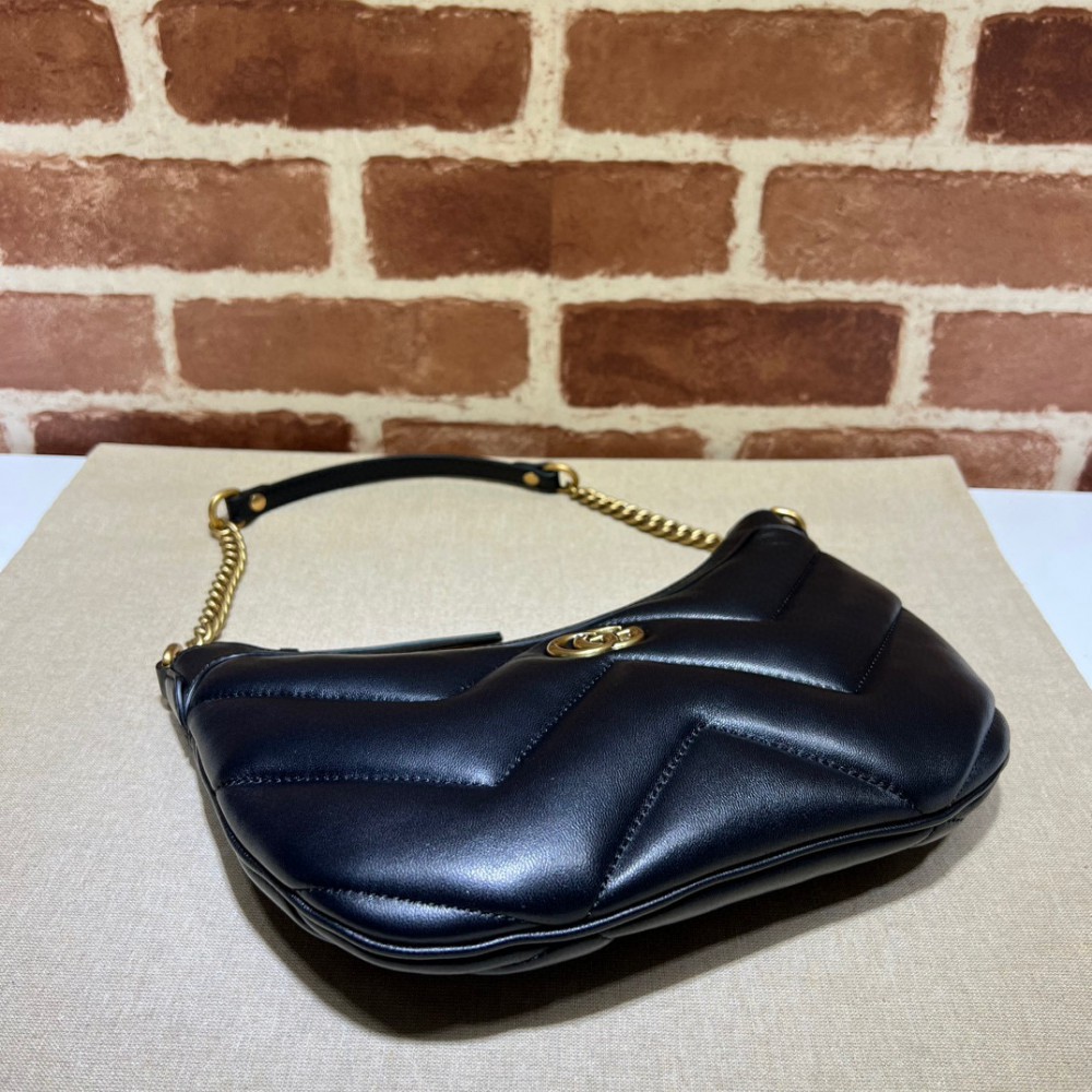 GUCCI MARMONT SMALL SHOULDER BAG 26X17X4CM BLACK Bags