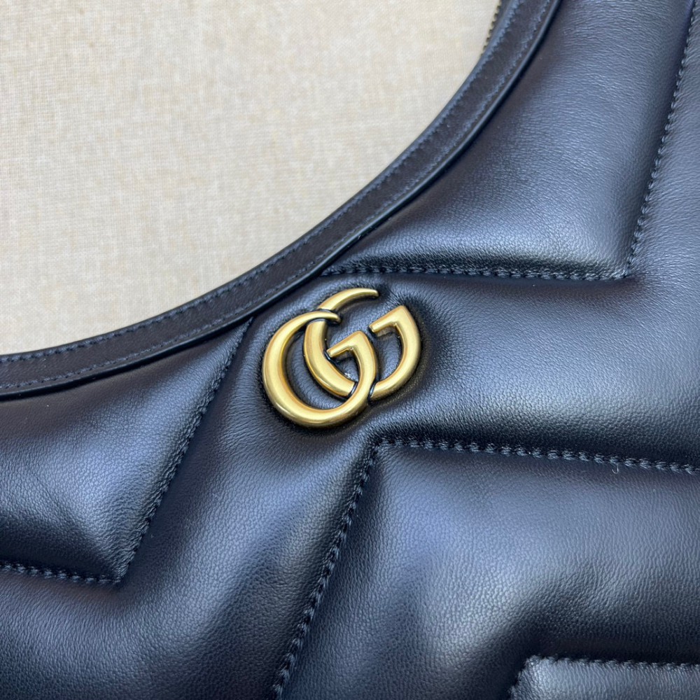 GUCCI MARMONT SMALL SHOULDER BAG 26X17X4CM BLACK Bags