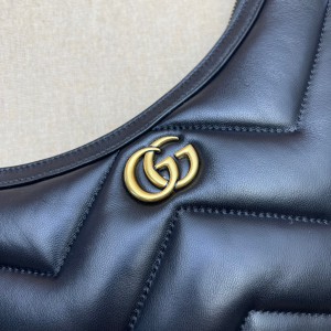 GUCCI MARMONT SMALL SHOULDER BAG 26X17X4CM BLACK Bags