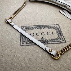 GUCCI MARMONT SMALL SHOULDER BAG 26X17X4CM WHITE Bags